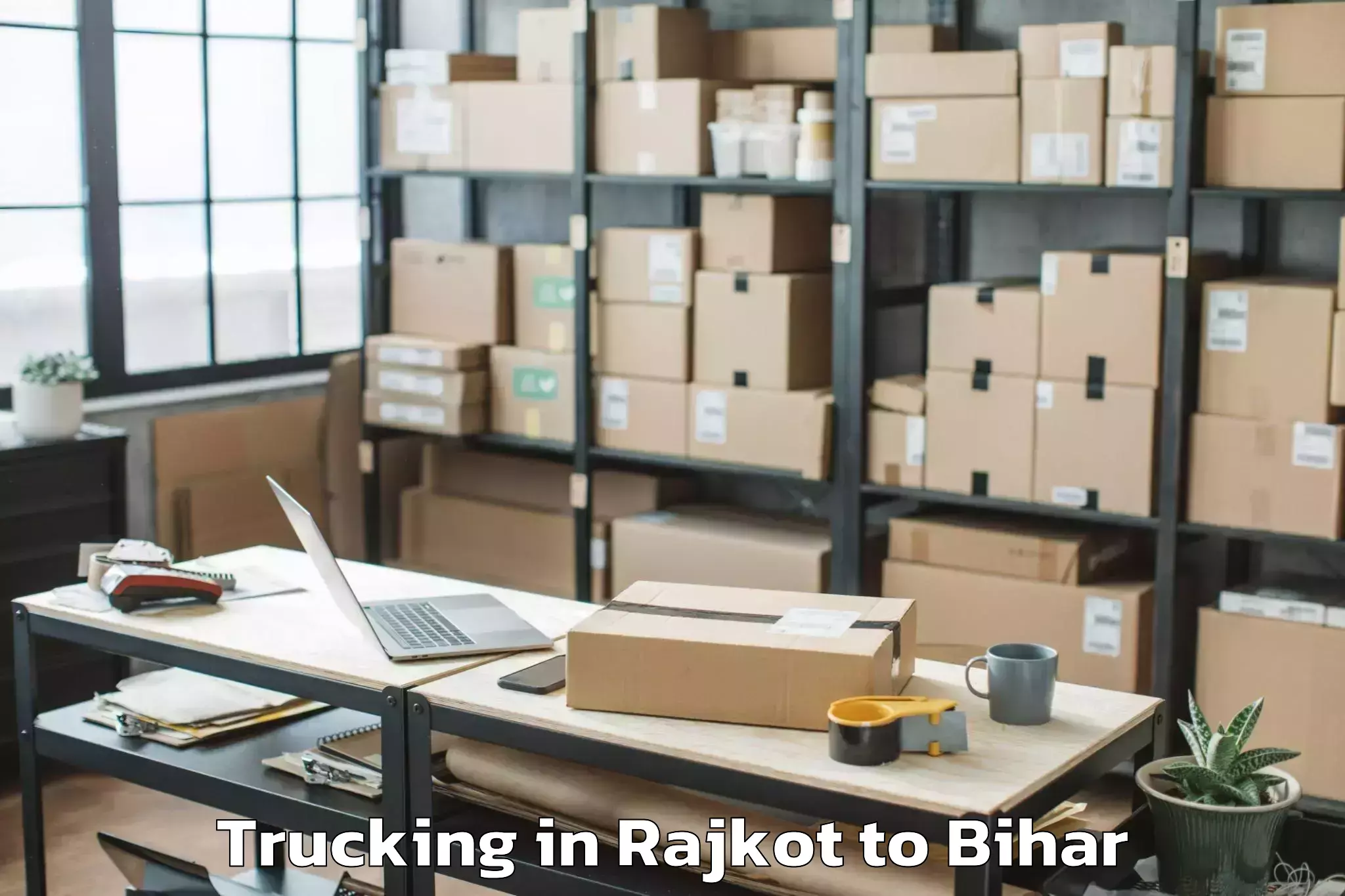 Book Rajkot to Narkatiaganj Trucking Online